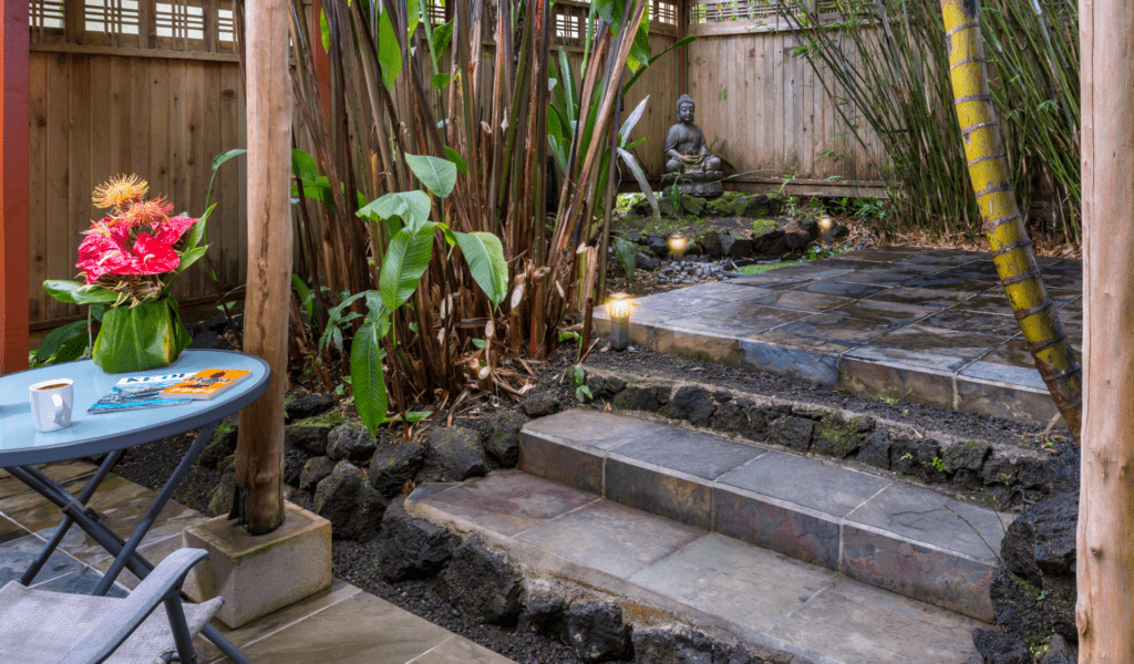 Image of Zen Garden at Lotus Garden Cottages Hawaii